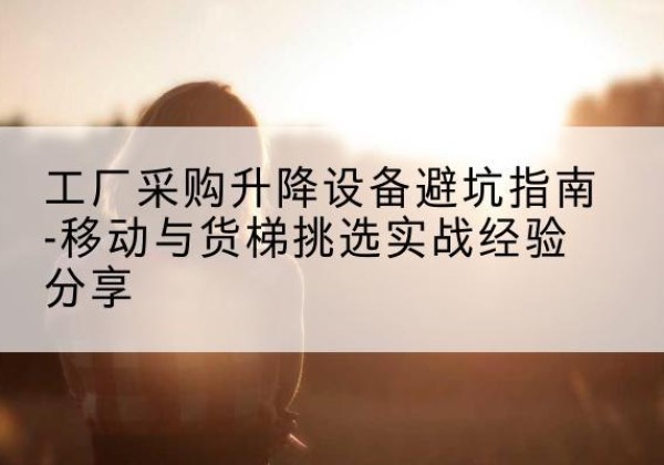泾川移动式升降机怎么选-工厂采购升降设备避坑指南-移动与货梯挑选实战经验分享